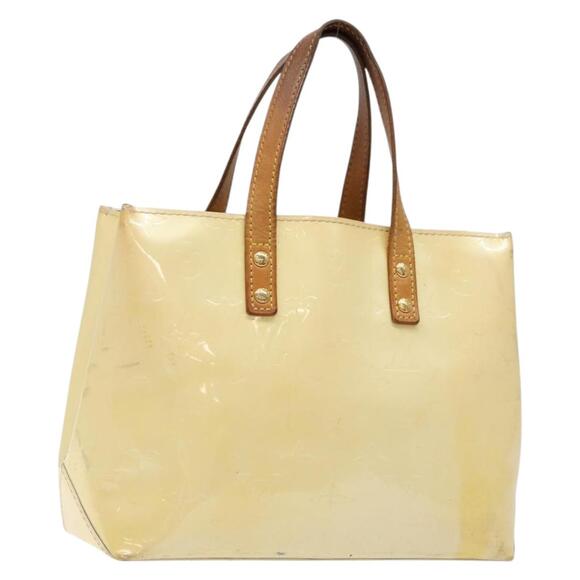 LOUIS VUITTON Monogram Vernis Reade PM Hand Bag Perle M91336 - Picture 1 of 13